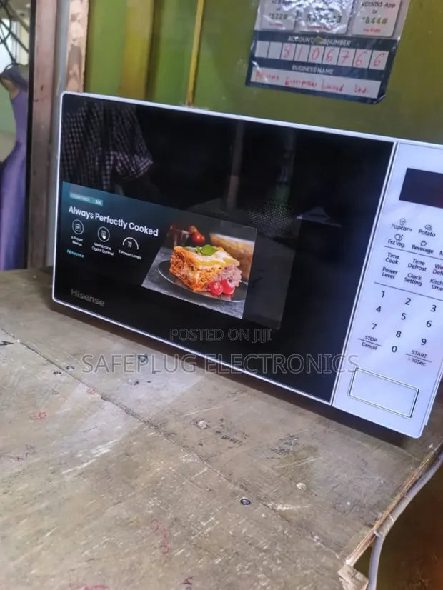 Hisense 20L Digital Microwave Oven - Model H20MOMS9 (White) - 1