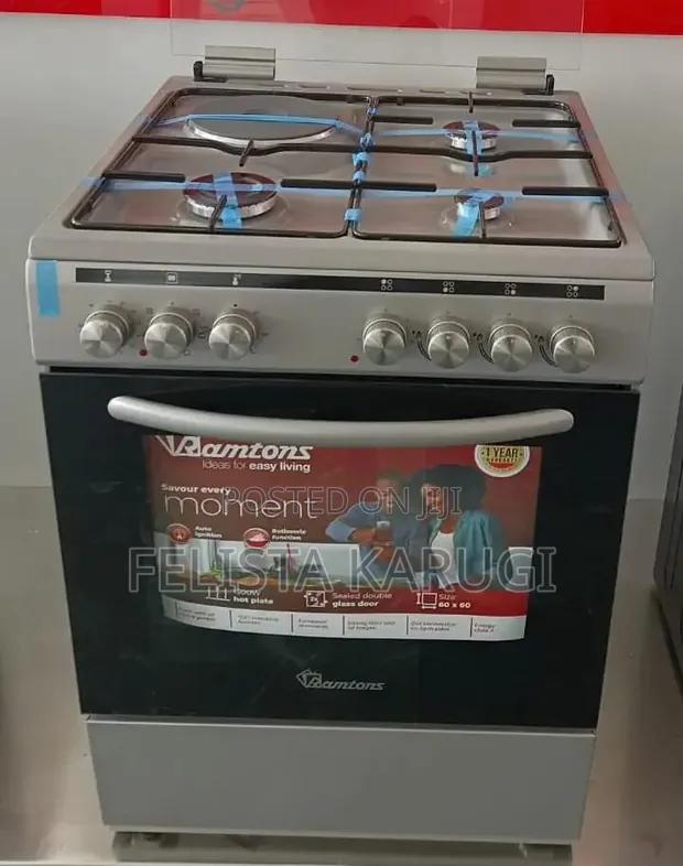 Ramtons Cooker Mpya ya Gesi 60x60 - 1
