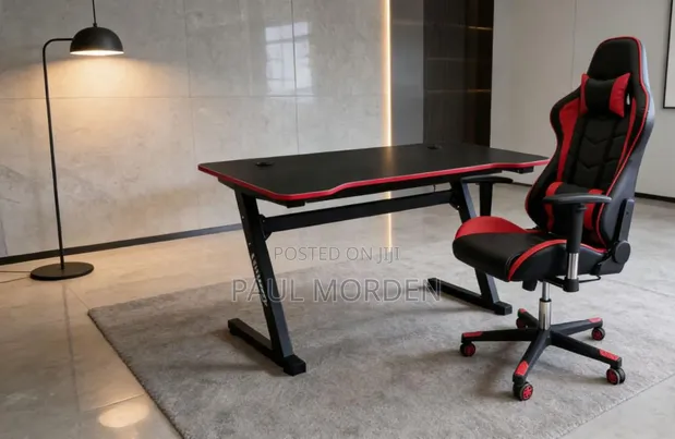 Z-Design Gaming Desk with LED Lights - 1