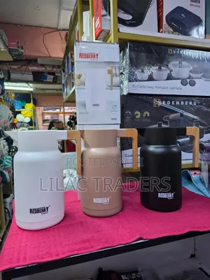 Redberry 1L Flask yenye Mshiko wa Mianzi