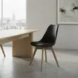 Armless Modern Eames Padded Dining Chairs - 2