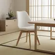 Armless Modern Eames Padded Dining Chairs - 3