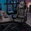Furgle Gaming Chair Inayoweza Kurekebishwa - Nyeusi - 4