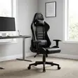 Furgle Gaming Chair Inayoweza Kurekebishwa - Nyeusi - 5