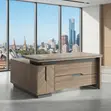 Ofisi ya Meneja ya L-Extension Desk - 1800mm - 4