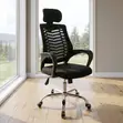 Modern Fabric Ergonomic Office Chair with Headrest - 2