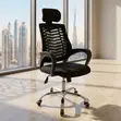 Modern Fabric Ergonomic Office Chair with Headrest - 3