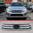 Grille ya Toyota Hilux Revo 2016+ Chrome Nyeusi - 2