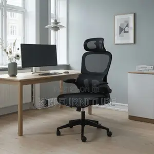 Orthopedic High Backrest Office Chairs - Black