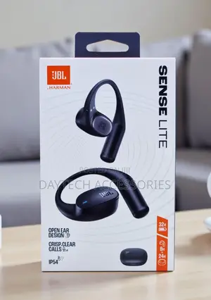 JBL Sense Lite True Wireless Open-Ear Headphones (Nyeusi)