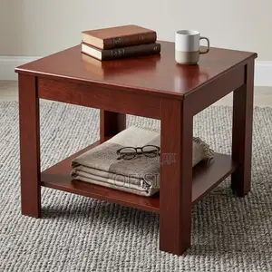 Kikombe cha Kahawa cha Mbao cha Mahogany cha Mraba cha 0.6m