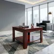 Kikombe cha Kahawa cha Mbao cha Mahogany cha Mraba cha 0.6m - 2