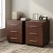 Kikasha cha Faili cha Simu cha Droo 3 - Mbao Kahawia - 2