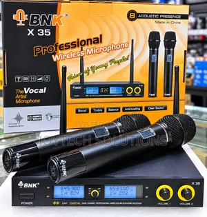 Professional Dual UHF Wireless Microphone System - BNK X-35