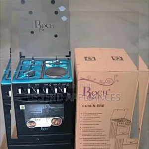 Roch 50x55 Standing Cooker with 3 Gas Burners + 1 Electric Hotplate