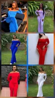 Jumpsuit ya Off-Shoulder - Rangi Nyingi - 1