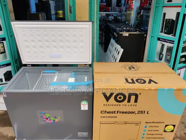 Von 251L Chest Freezer - Mpya Kabisa - 1