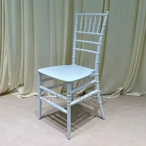Kiti cha Plastiki cha Heavy Duty cha Hafla - Nyeupe