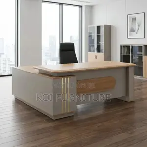Executive 1.8m Office Desk - Brown