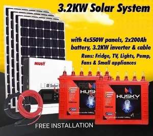 Must 3.2kva Hybrid Solar Kit with 2x200Ah Batteries