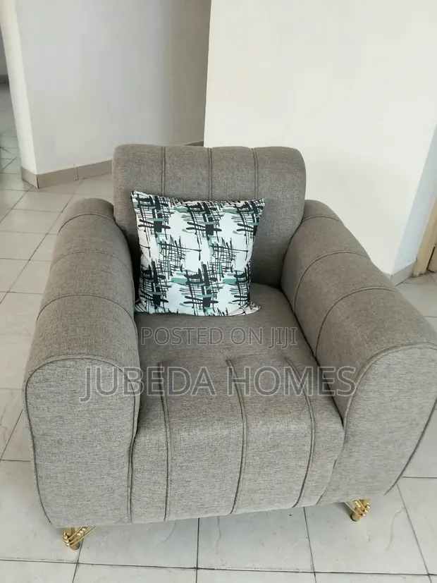 Seti ya Sofa ya Kisasa ya Viti 5 (Grey) - 1