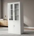 Kabati la Faili la Milango 2 na Milango ya Nusu Kioo - 5