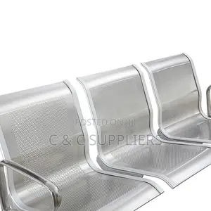 3-Link Non-Padded Airport Visitors Bench