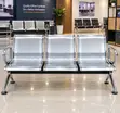 3-Link Non-Padded Airport Visitors Bench - 3