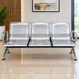 3-Link Non-Padded Airport Visitors Bench - 4
