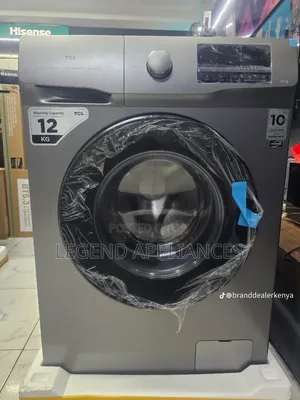 TCL 12Kg Mashine ya Kufulia ya Mbele P612FLG