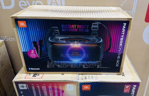 JBL PartyBox on-the-Go 2 Portable Speaker with 2 Microphones - 1