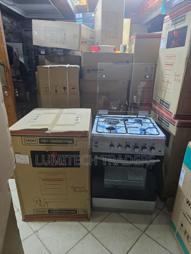 Jiko la Kusimama la Tlac 60x60 3+1 lenye Kihisi cha Gesi - 1
