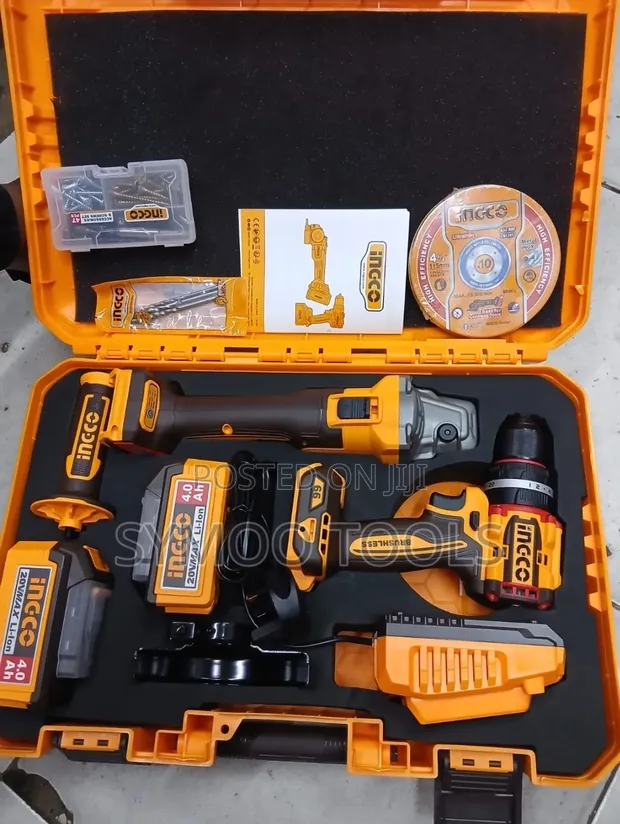 Ingco 20V Cordless Combo Kit - 1