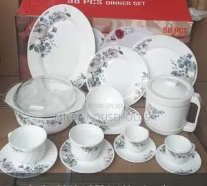 58 Piece Glass Dinner Set