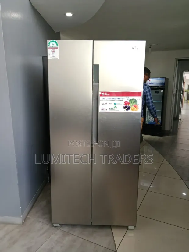 TLAC 430L Side by Side No Frost Grey Refrigerator - 1