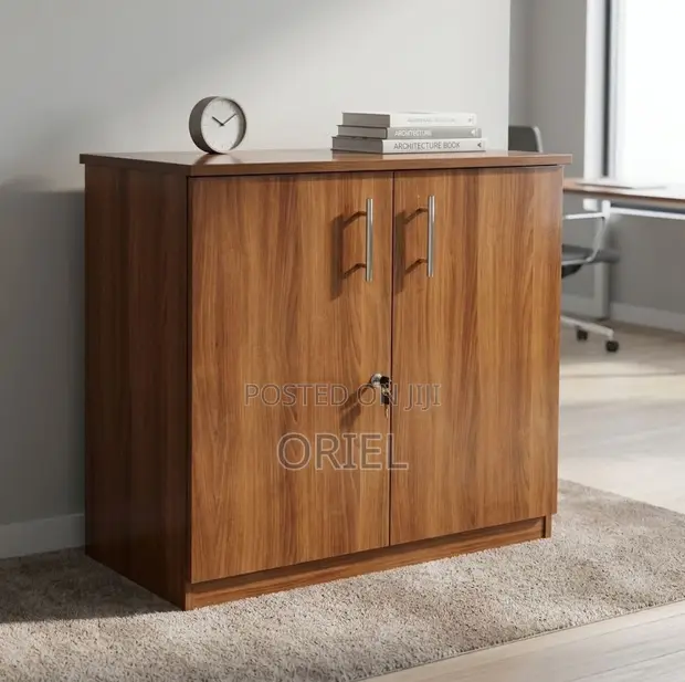 Two-Door Office Storage Cabinet Credenza - 1