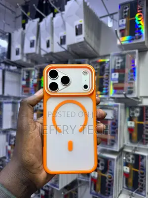 Orange Frosted MagSafe Case for iPhone 17 Pro