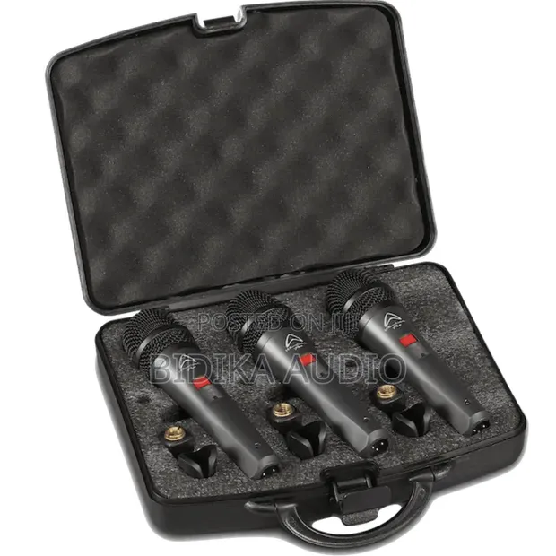 Wharfedale DM5.0S 3-Pack Supercardioid Microphone Set - 1