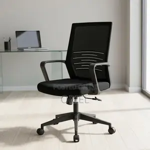 Kiti cha Ofisi cha Ergonomic cha Mid Back - Nyeusi