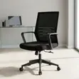Kiti cha Ofisi cha Ergonomic cha Mid Back - Nyeusi - 2