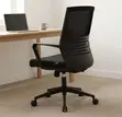 Kiti cha Ofisi cha Ergonomic cha Mid Back - Nyeusi - 3