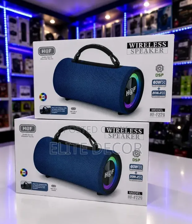 BT Speaker F229 Spika Portable Isiyo na Waya ya Bluetooth - 1