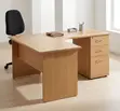 1.4m L-Shaped Study Desk with Drawers - 4