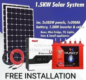 Must 1.5kva Home Solar Off-Grid Package with Free Installation