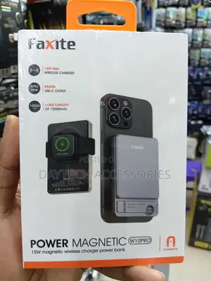 Faxite Magnetic Powerbank 10000mAh - Grey