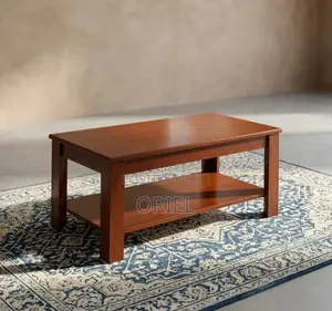 Meza ya Kahawa ya Ofisi ya Mbao ya Mahogany - 1.2M
