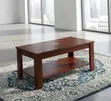 Meza ya Kahawa ya Ofisi ya Mbao ya Mahogany - 1.2M - 3