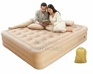 Inflatable King Size Airbed Mattress with Built-in Pump