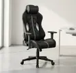 Executive Kiti cha Ofisi Nyeusi cha Ngozi cha Michezo - 2
