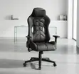 Executive Kiti cha Ofisi Nyeusi cha Ngozi cha Michezo - 3